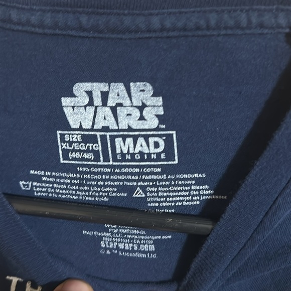 Star Wars Navy Mandalorian T-Shirt - Picture 3 of 4